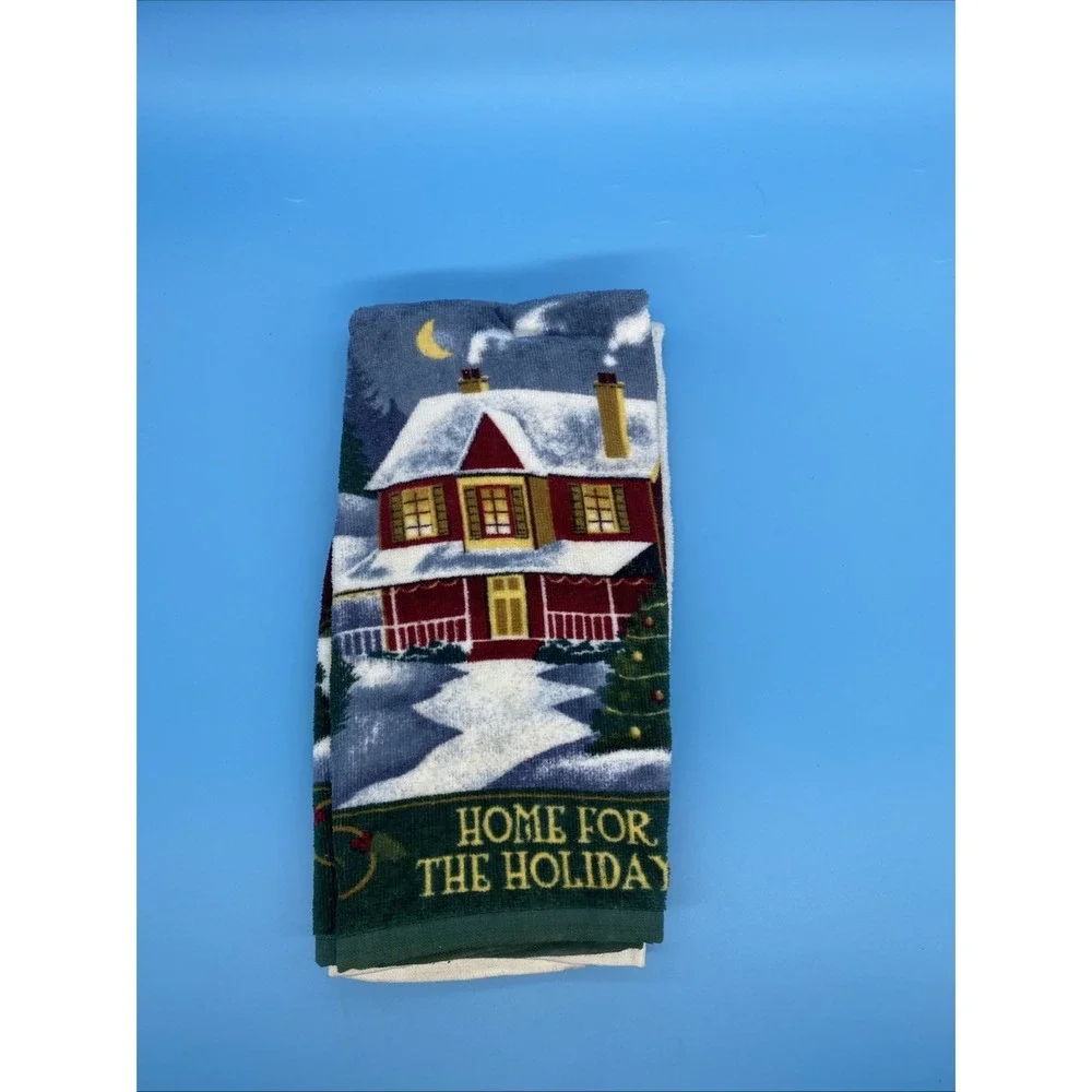 St. Nicholas Square Kitchen Towels Home For The Holidays Set Of 2 New with tags